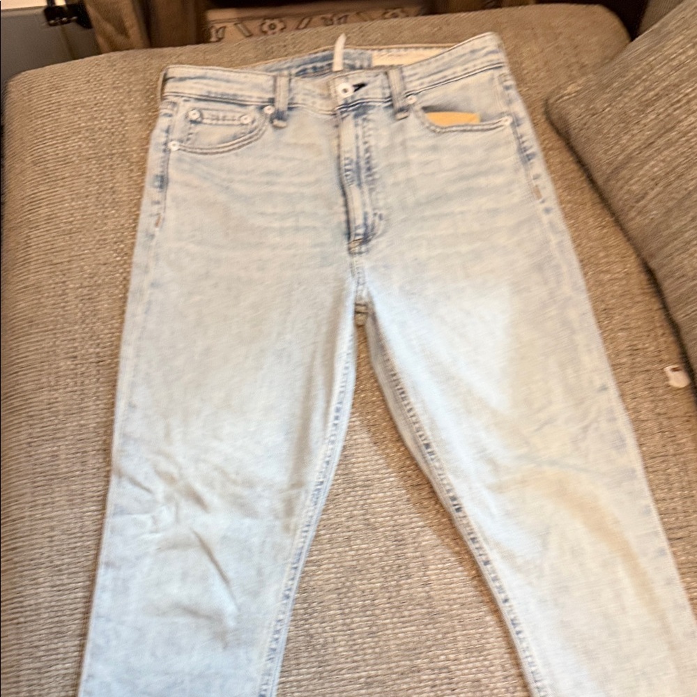 rag & bone Sky Blue Cropped Jeans